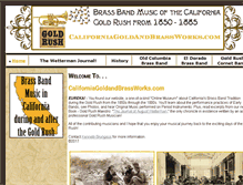 Tablet Screenshot of californiagoldandbrassworks.com
